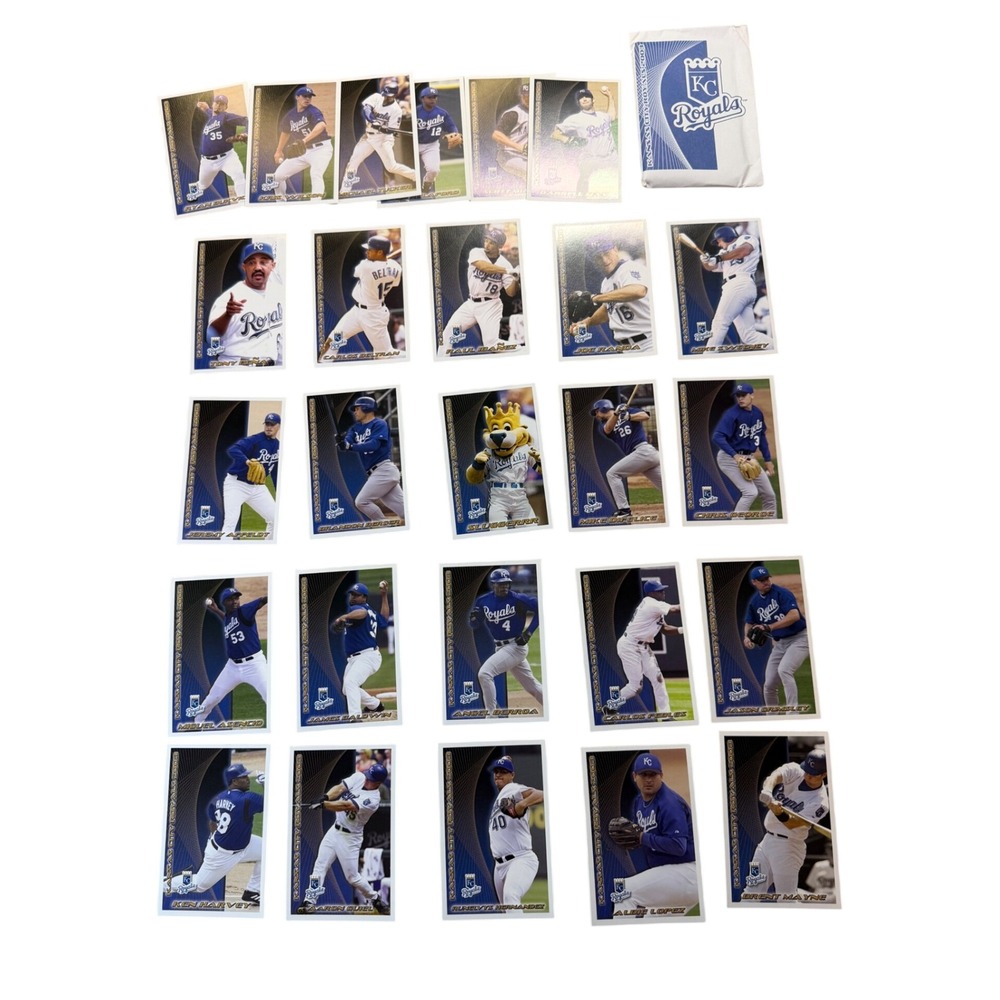 2003 Kansas City Life Royals 25 Card Team Set Beltran Sweeney Stadium SGA